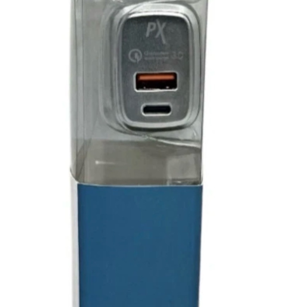 PowerXcel Dual Port Wall Charger Type-C + USB Output - Power Delivery Up To 20W